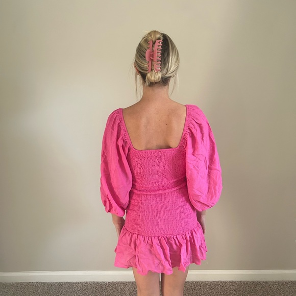 BRAND NEW NEVER WORN Hot Pink Vici dress - XS - Picture 3 of 5